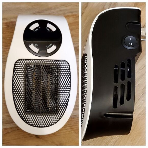 💙NIB Brightown White Portable Wall Outlet Miniature Space Heater - Picture 5 of 13